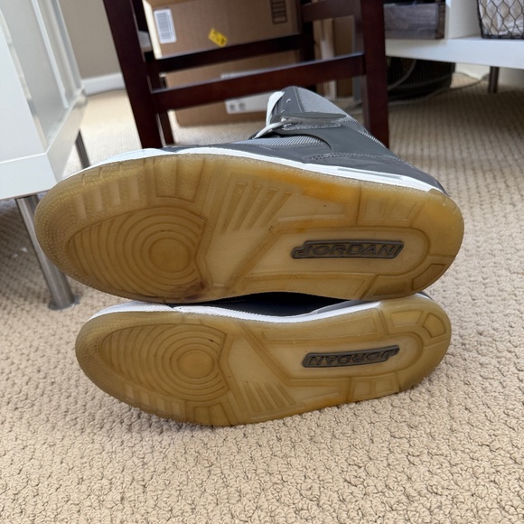 Nike Air Jordan Fight 45 Flight High Grey and Stealth White - Picture 5 of 7